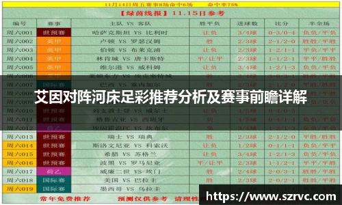 艾因对阵河床足彩推荐分析及赛事前瞻详解